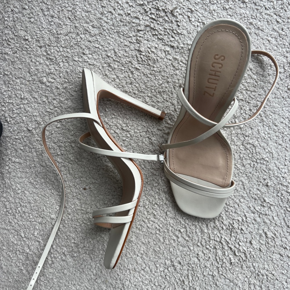 Schutz lace up sandals
